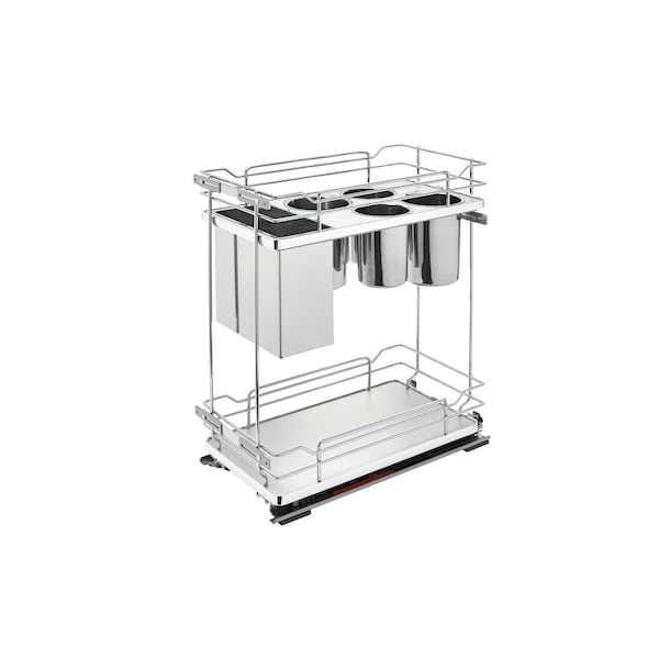 Rev-A-Shelf Steel, Gray, 11.75 in W, 24 in H, 21.69 in D, 21.69 in L, Gray 5322KB-BCSC-11-GR - main